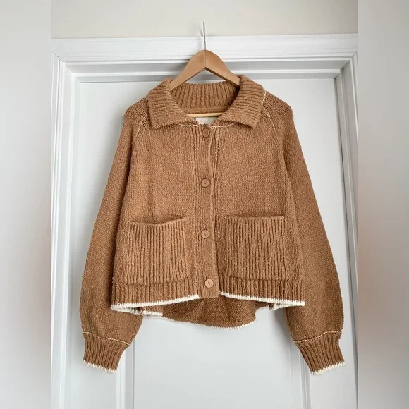Anthropologie Pilcro The Jesse Beagle Dog Cardigan Sweater - NWT